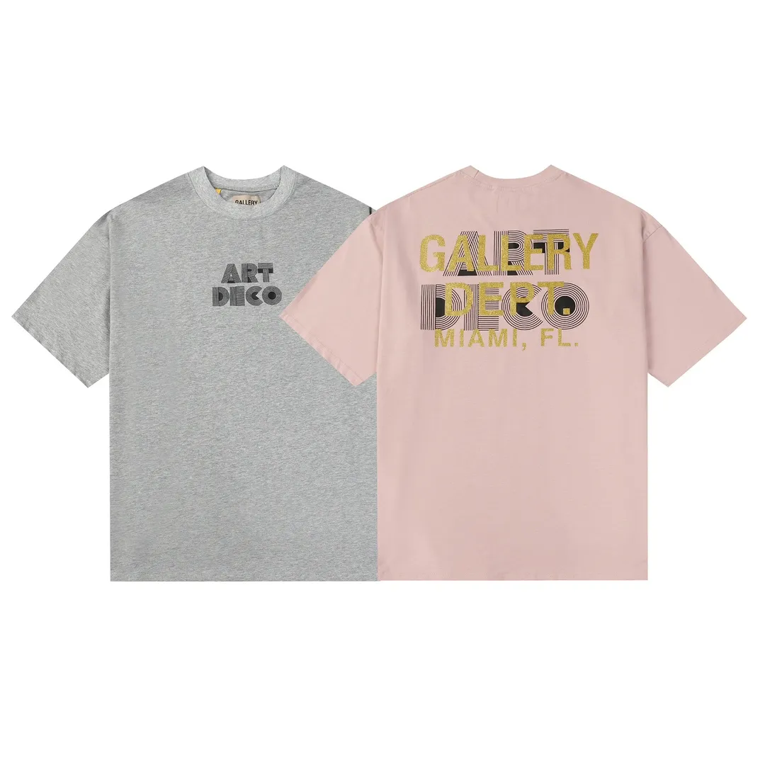GALLERY.DEPT Summer new short-sleeved style No.: D3125#P106 Color: Gray Pink Size: S M L XL
